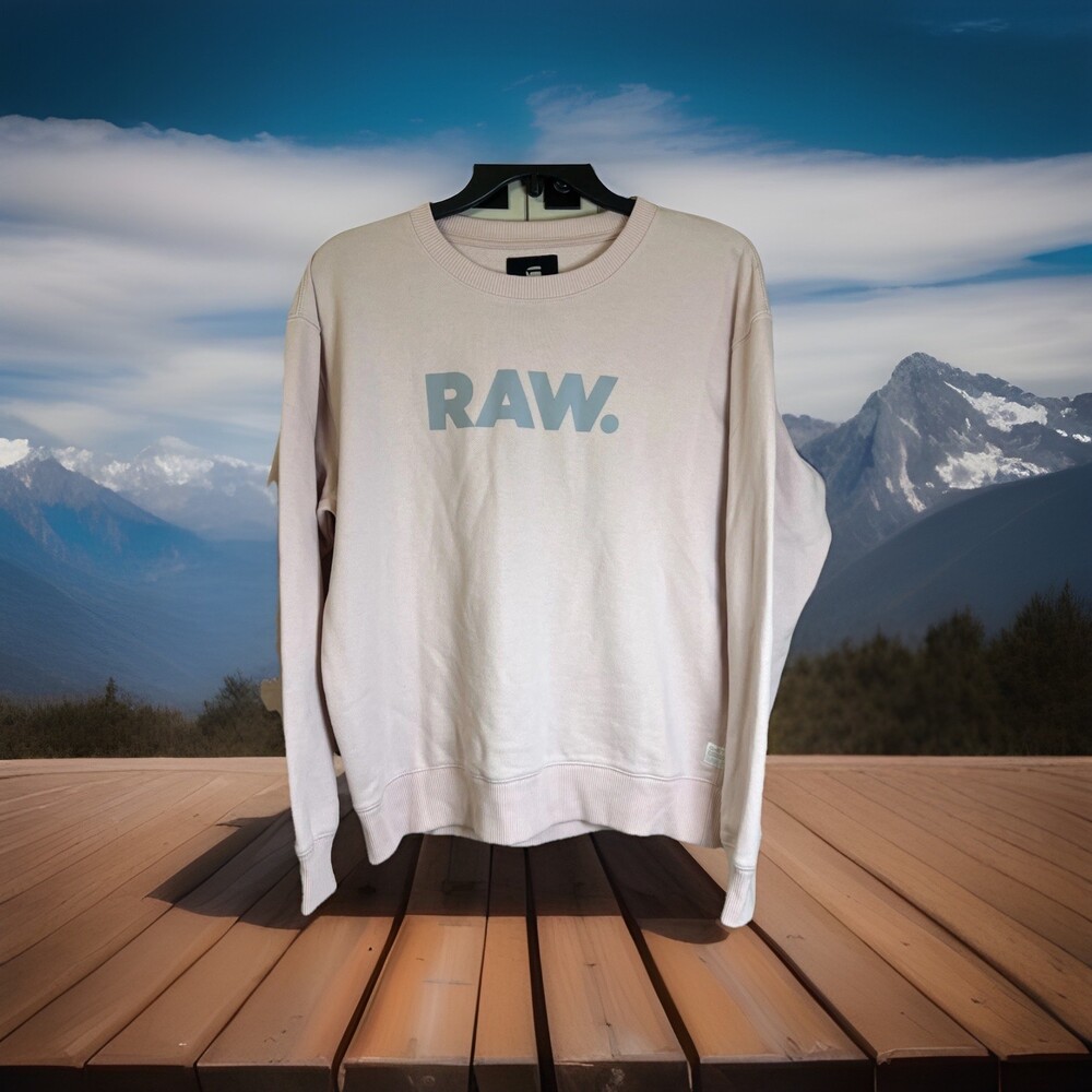 G-Star RAW Women’s Pale Pink Premium Core Sweatshirt Size Large
